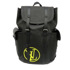 Louis Vuitton Christopher PM Backpack Rucksack Epi Leather LV Circle Noir Black